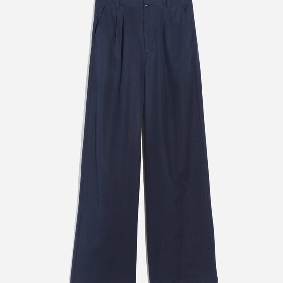 Madewell Harlow Wide-Leg Pant Size 4 Navy Deep Indigo - Picture 13 of 14
